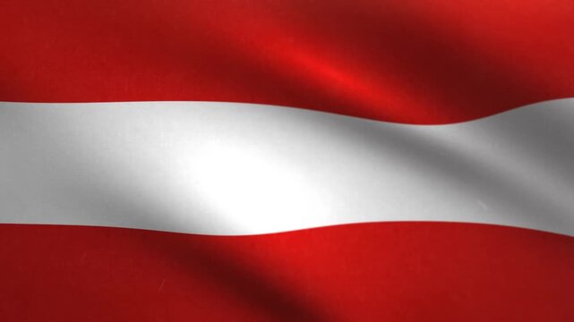 Austria Flag Waving Seamless Loop
