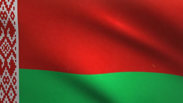 Belarus Flag Waving Seamless Loop
