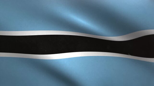 Botswana Flag Waving Seamless Loop