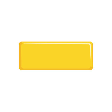 Yellow rectangle vector shape