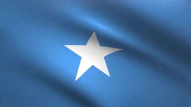 Somalia Flag Waving Seamless Loop