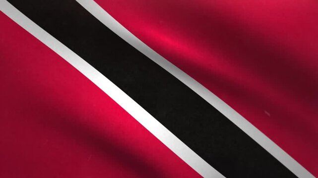 Trinidad and Tobago Flag Waving Seamless Loop