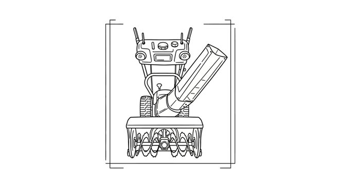 Vintage Steam Locomotive Line Art Illustration.
