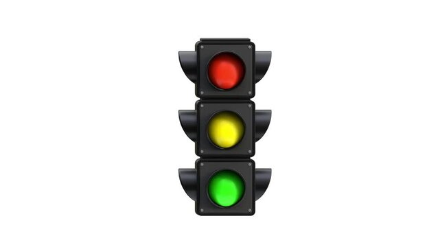 3D Traffic Light | Alpha Channel