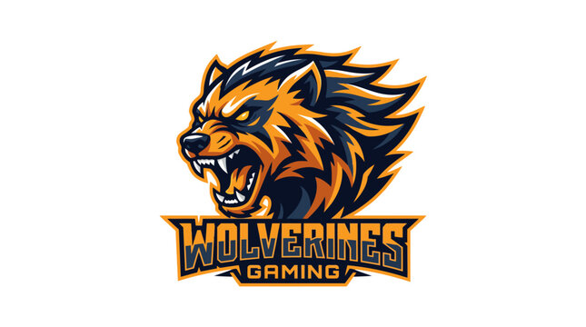 Wolverine Gaming Logo Illustration Design.