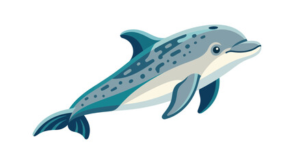 Stylized Dolphin Illustration © Dayah