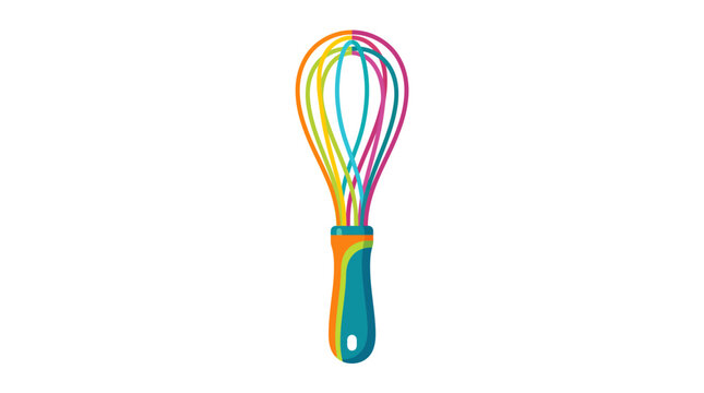 Colorful Whisk Kitchen Cooking Utensil.