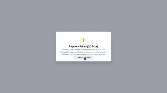 Premium Subscription Annual Plan Payment Failed Gateway Timeout Error Popup