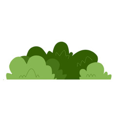 Obraz premium Green Bushes Flat Illustration 