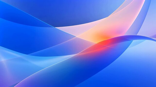 abstract blue red yellow wave background