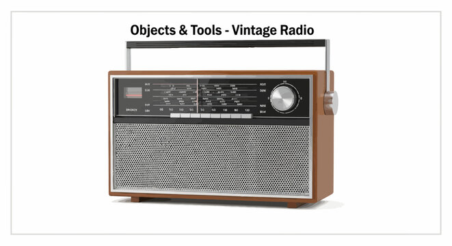 Vintage Radio Receiver Device Electronics.