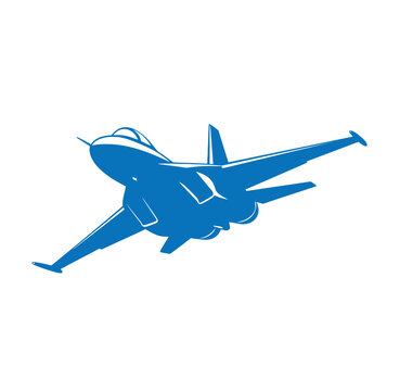 Fighter jet silhouette in flight with aircraft airplane military aviation silhouette warplane transportation technology jetfighter strategic supersonic aerospace navigation transport