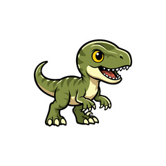 Fototapeta premium Velociraptor Dinosaur Illustration design templates simple and modern