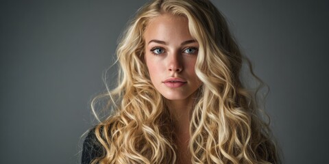 Fototapeta premium Young Woman with Blonde Hair
