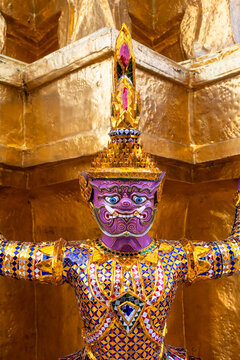 Thai demon guardian Yaksha at Grand Palace, Bangkok
