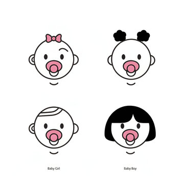 realistic vector icon illustration set cartoon style