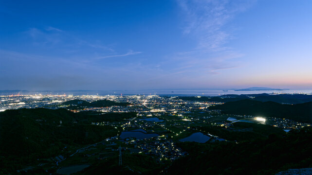 高御位山から見える夜景