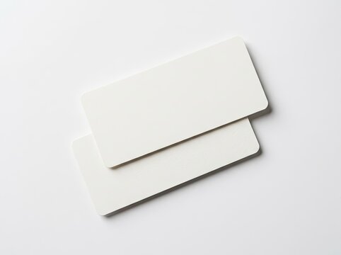 Business Card Mockup, Clean Layout with Copy Space for Branding, Professional Presentation Concept.