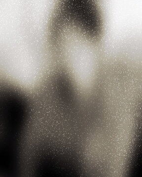 vertical abstract shape brown with vintage old noise effect, round glitter bokeh background. Template texture artwork concept.