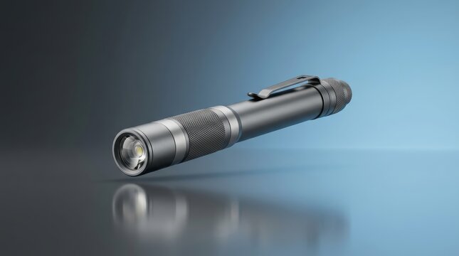 Industrial penlight inspection lamp 3D render compact miniature illumination device precision optical pen style housing quality control diagnostics applications