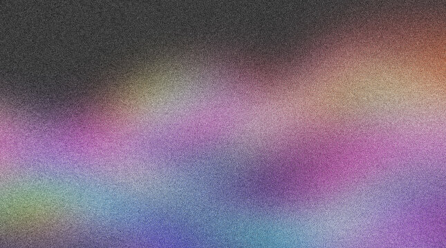 Grainy gradient background with holographic light leaks, retro lo-fi texture, colorful noise abstract wallpaper for modern web design 4K grainy texture Background