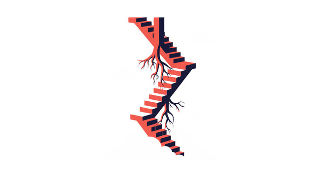 Spine and spinal cord illustration.