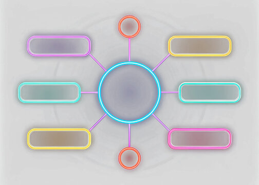 Colorful mind map diagram