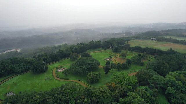 Endpoint Park, Manipal, Udupi, drone view