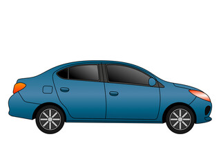 Fototapeta premium creative illustration of a car
