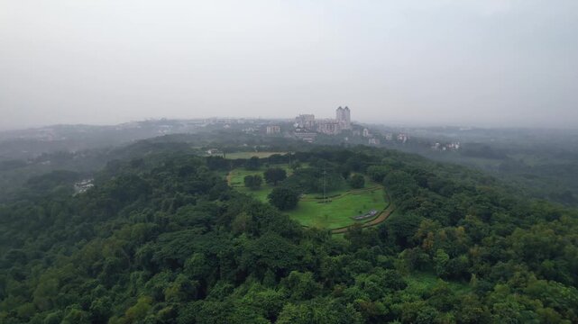 Endpoint Park, Manipal, Udupi, drone view