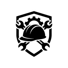 Fototapeta premium Comprehensive Set of Industrial Safety Icons and Equipment Symbols for Workplace Protection and Occupational Health Compliance