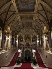 Fototapeta premium interior of the cathedral of st nicholas in prague