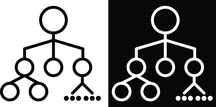 parsing Two-tone version in black and white background