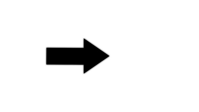 Black arrow pointing up animation. Download sign . up direction arrows symbol. arrow button icon or swipe-up arrow signal animation.