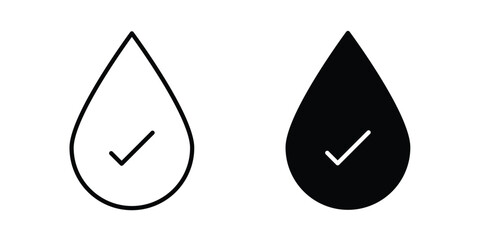 Purity tested icon graphics, editable stroke linear icon, eps 10 © Fati