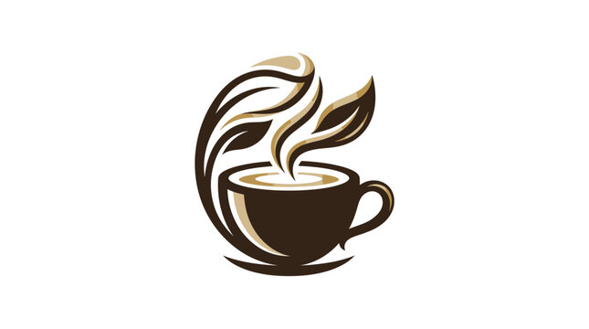 Brown Coffee Cup Icon.