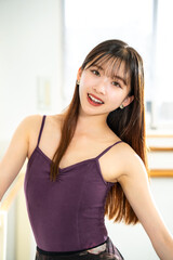 Fototapeta premium 休憩する日本人バレリーナ
