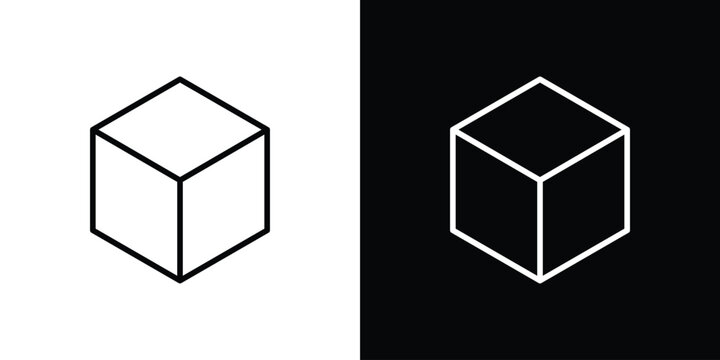 Cube icon design collection logo vector illustration