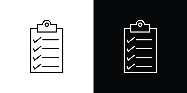 List check icon design collection logo vector illustration