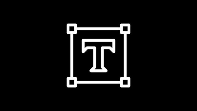 Graphic design icon representing text editing and typography tools