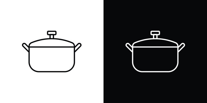 Pot icon design collection logo vector illustration