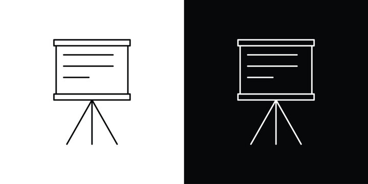 Presentation icon design collection logo vector illustration
