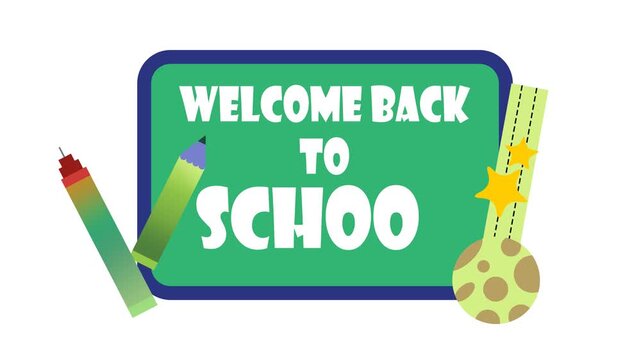 Welcome Back to School Animation &ndash; Educational Motion Graphics for Students