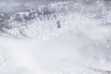 Fototapeta premium Close up of Air Bubbles in Ice 