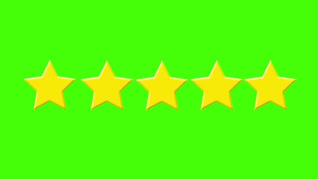  Yellow star rating icons moving on green screen chroma key yellow stars, star rating, rating icons, moving, green screen, chroma key, review, feedback, evaluation, satisfaction