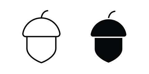 Oak nut icon © Krupal