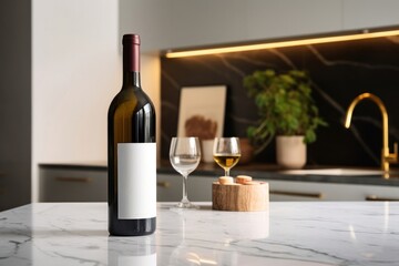 Obraz premium Wine kitchen bottle drink.