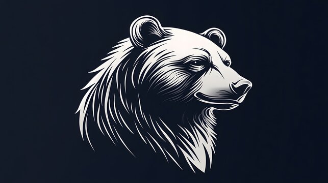vector illustration of a bear head