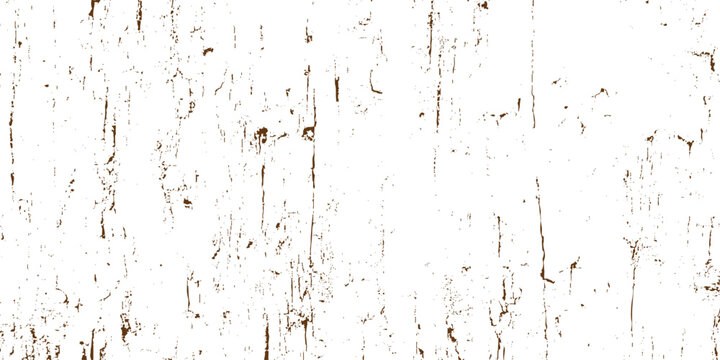 Brown paint peeling off white surface with cracks and scratches over time slowly old worn look