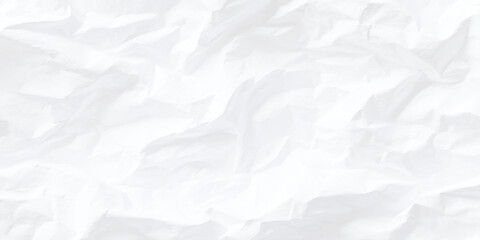 Fototapeta premium Crumpled white paper texture with folds and creases abstract background